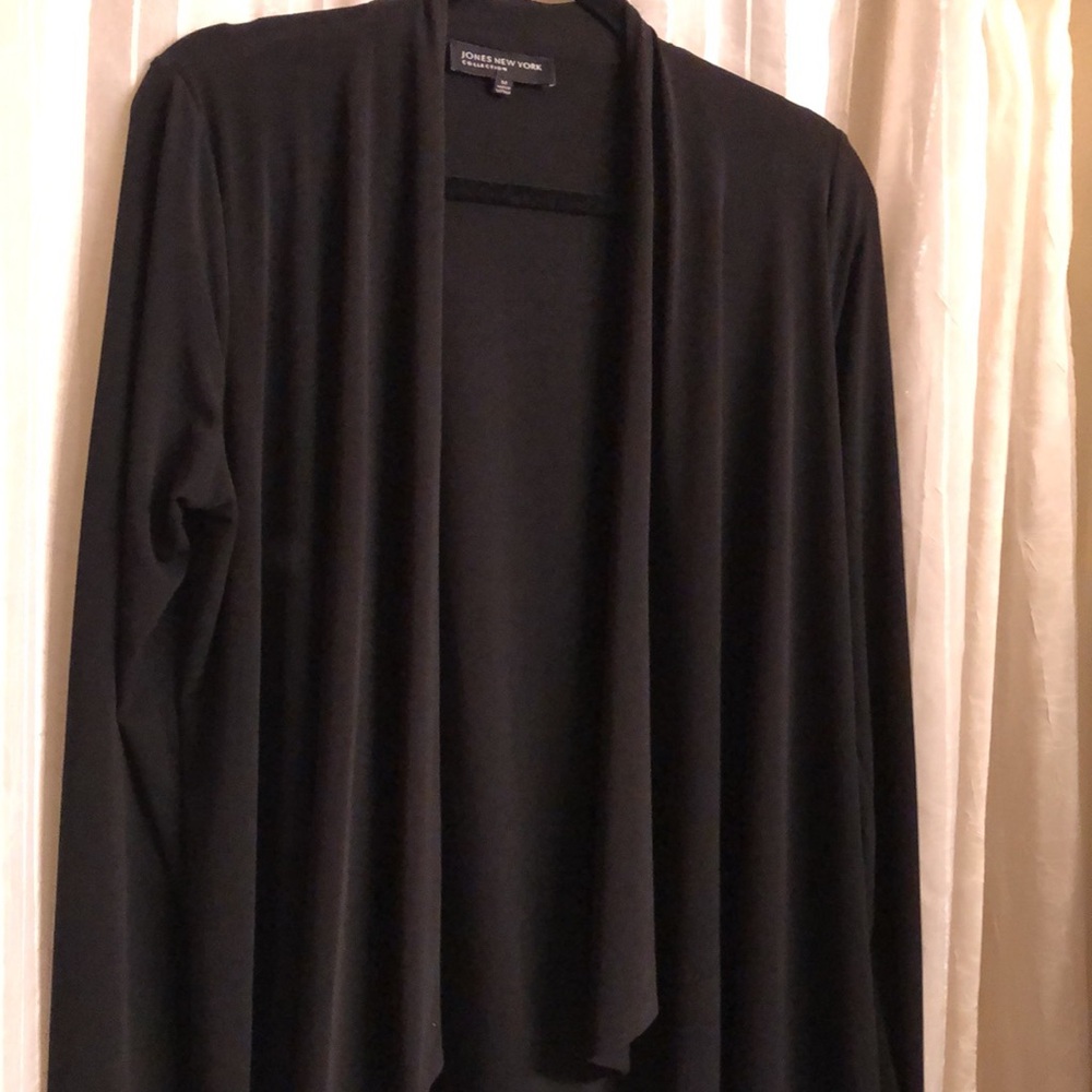 Jones New York Collection Black Open Blazer/Cardigan